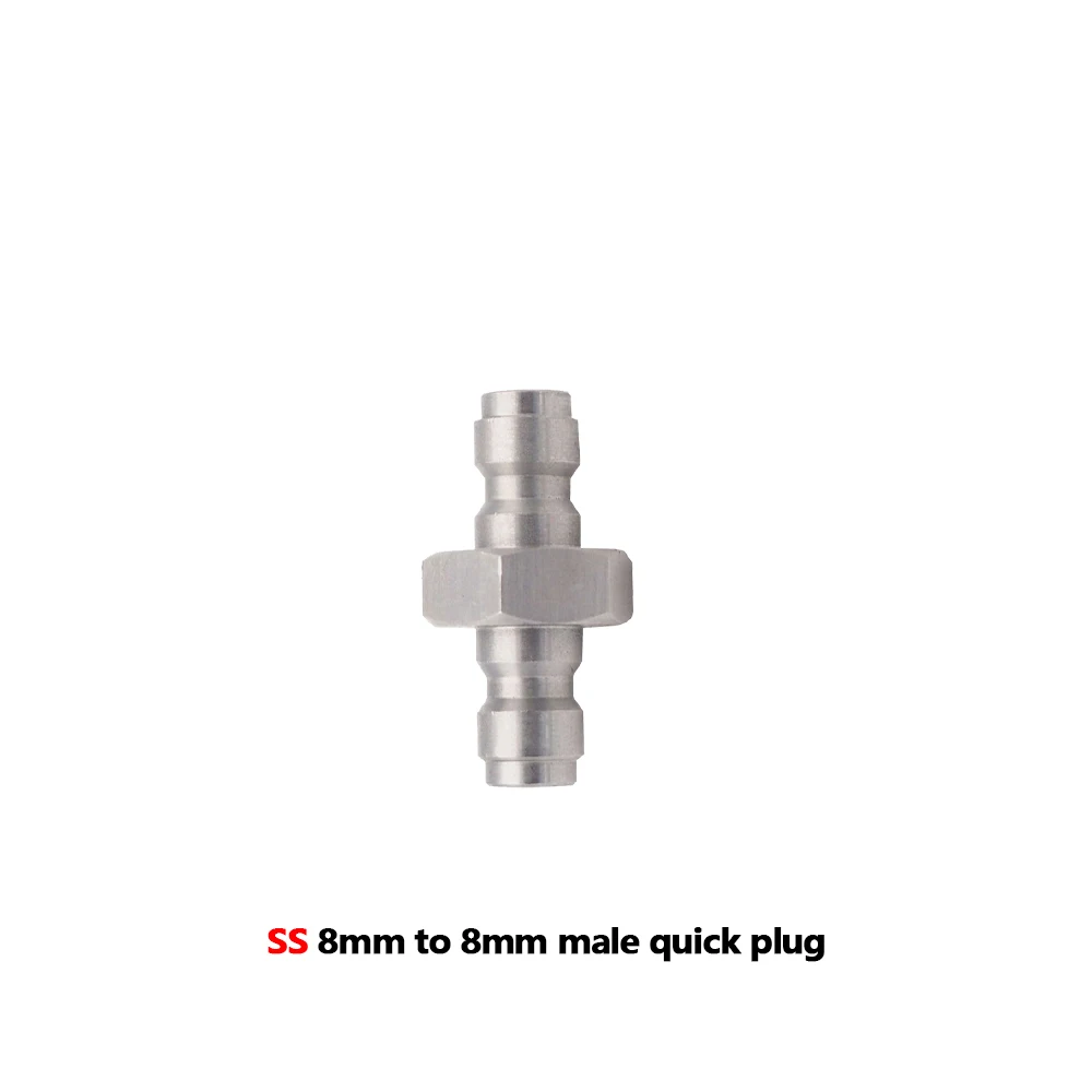 HPA GAS Foster Quick Disconnect AIR CO2 QC02 M10 NPT BSP G1/8" Füllnippel Stecker/Buchse Adapter Kopplerstecker 8mm