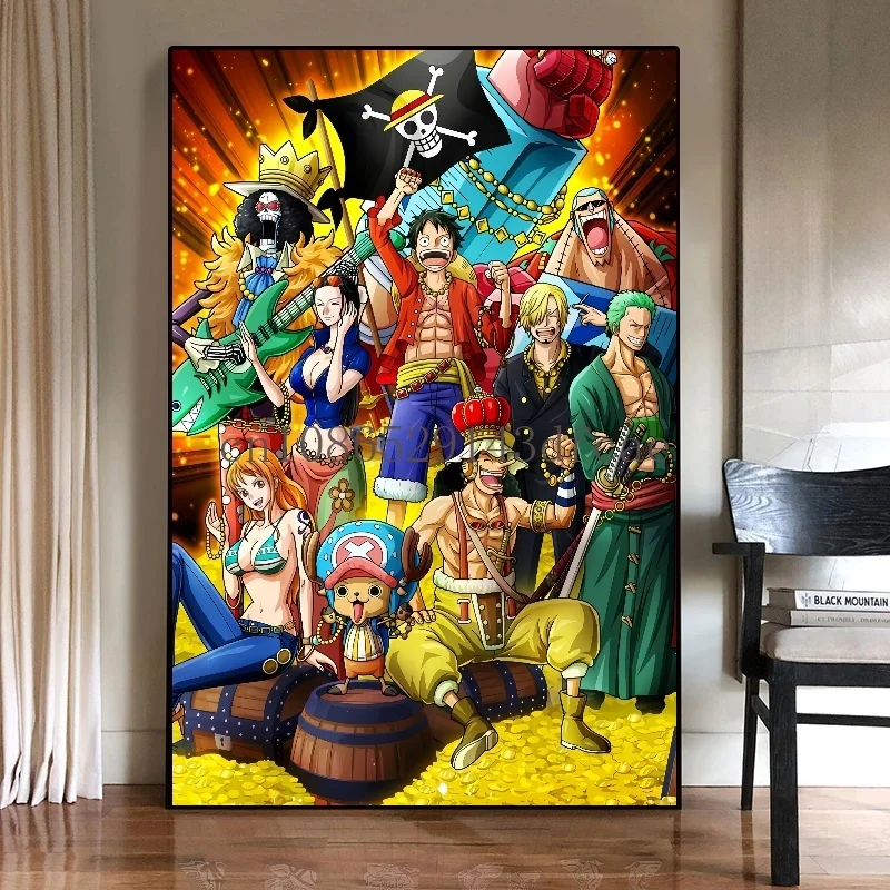ワンピース ルフィ キャンバスアート 壁掛け絵画