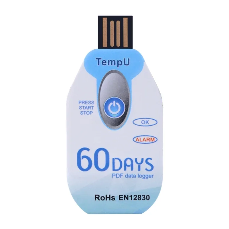 Disposable Data Recorder Temperature and Humidity USB with 10000 Points 30/60/90 Day Recorder