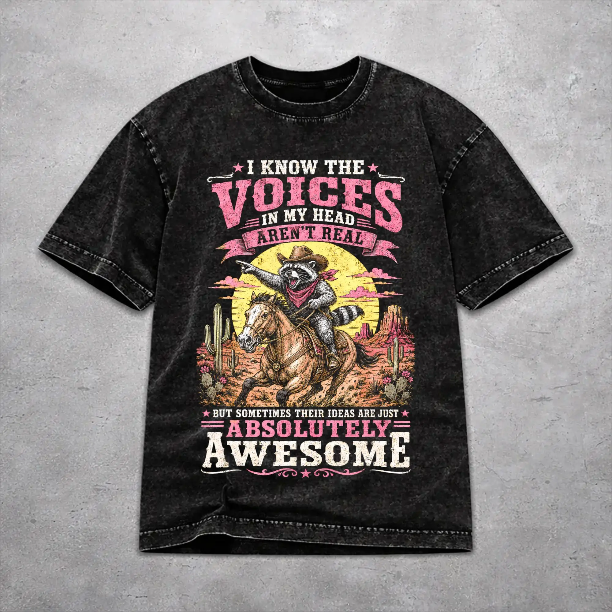 Men Women Wased T-shirts I KNOW THE VOICES AREN'T REAL Printed T Shirt Outfit Oversize  Tees Tops