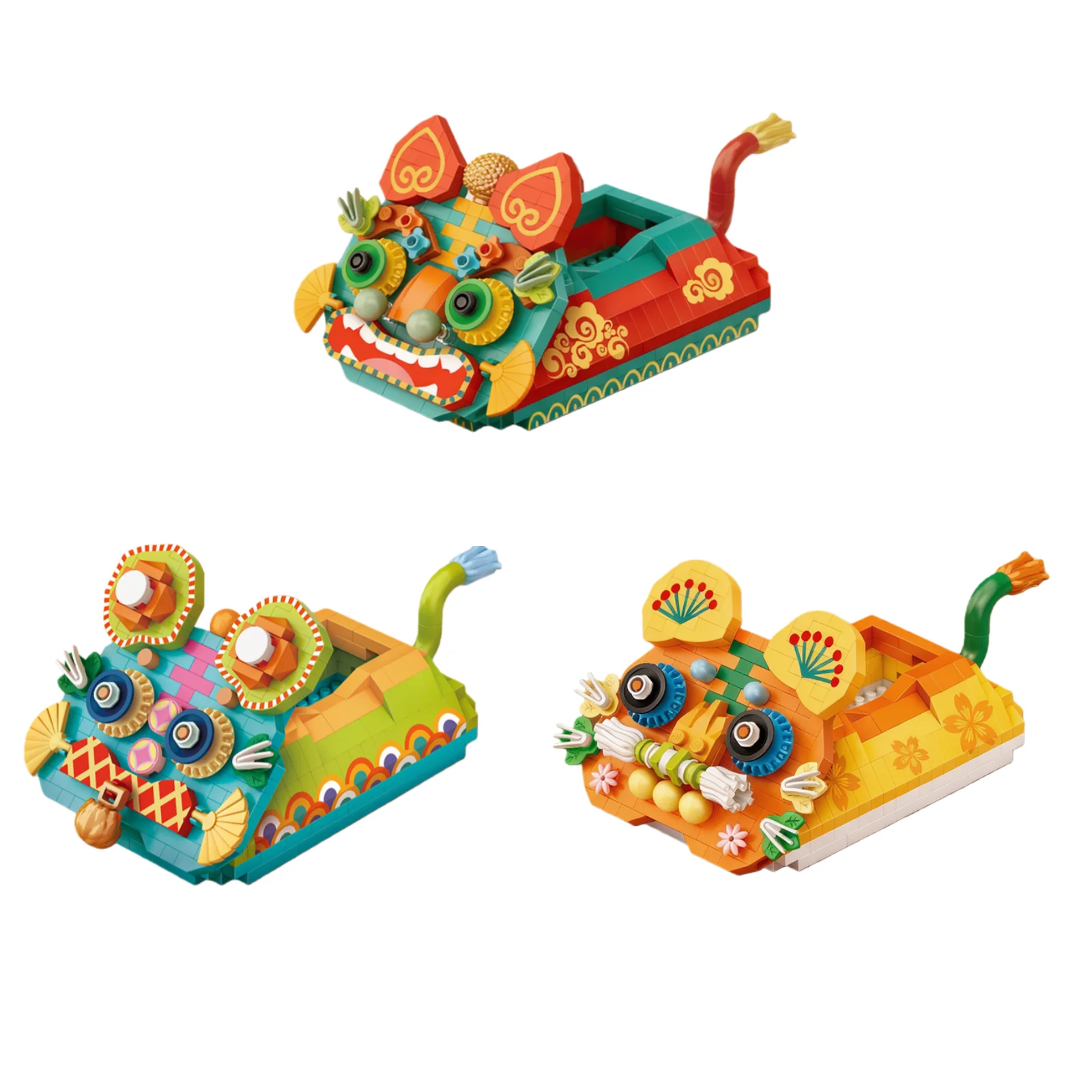 LOZ Mikro-Drill Partikelmodell Bausatz Spielzeug Tigerkopf-Schuhe Kreatives Ornament MOC Bausteine Kinder Geburtstagsgeschenk