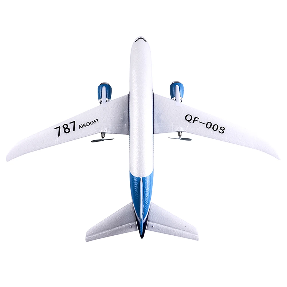 Qf008 boeing 787 550mm envergadura 2.4ghz 3ch giroscópio embutido epp rc avião planador rtf modelo de aeronave máquina de ensino para iniciante
