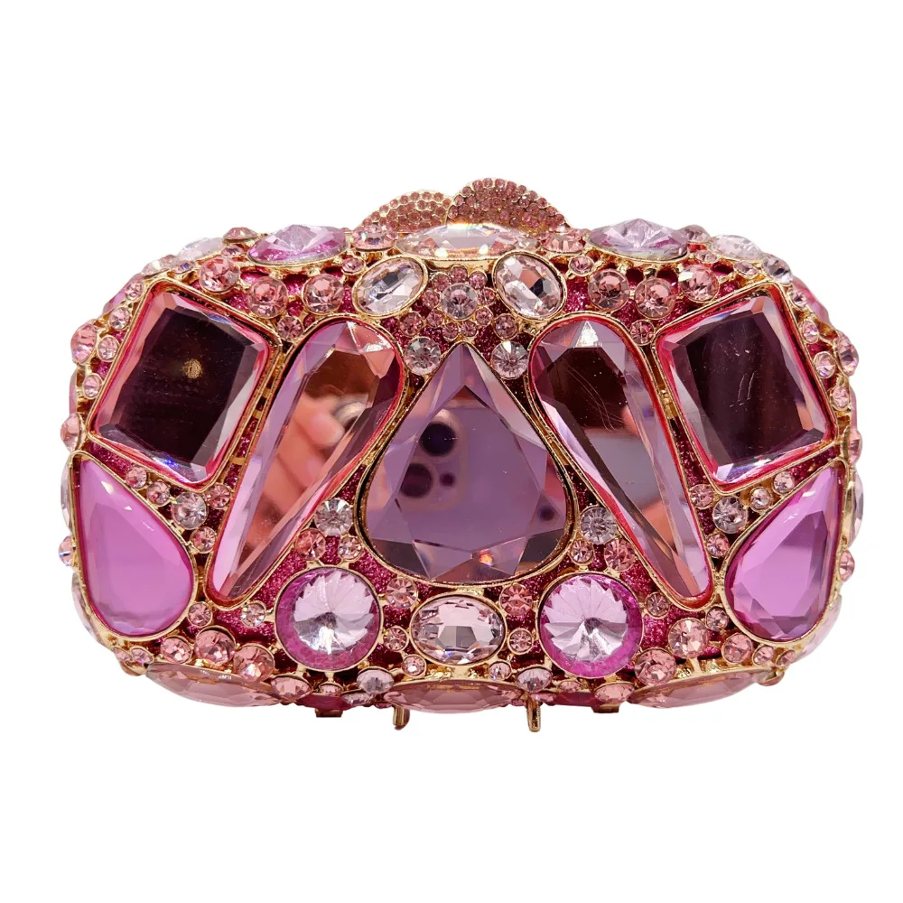 Stone Clutch Diamond Dinner Bag Glass Diamond Clutch Banquet Ladies Luxury Designer Bags Luxury Handbags Bolso Mano Mujer Verano