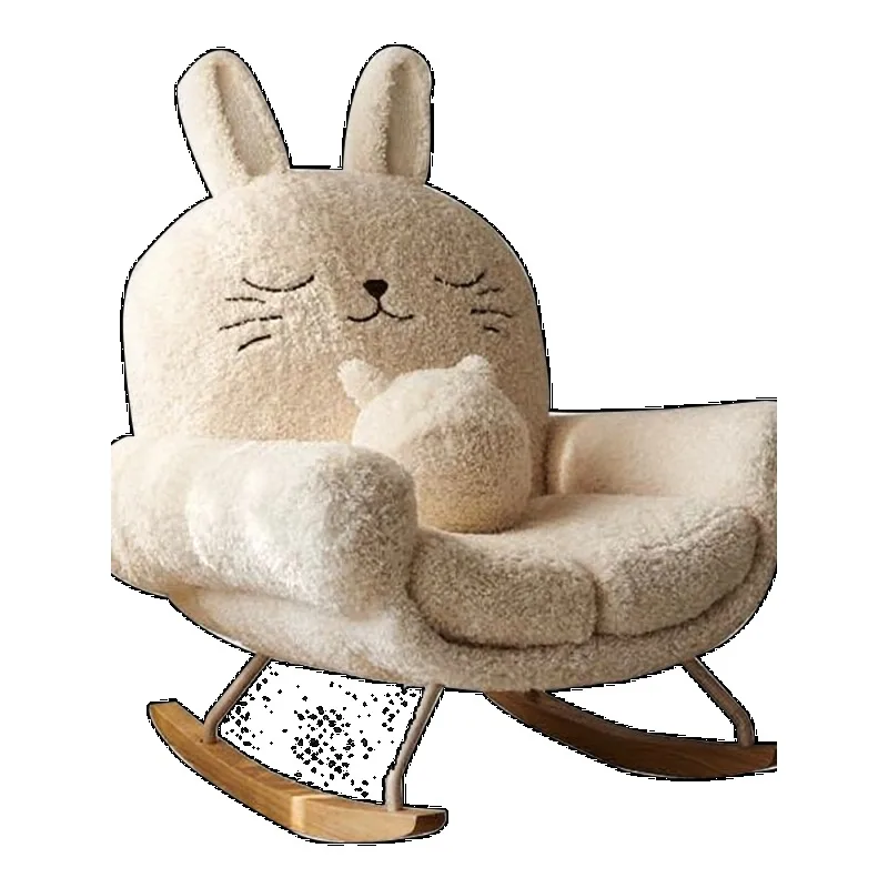 

Cute Rabbit Rocking Chair, Adult Balcony Leisure Chair Lazy Sofa