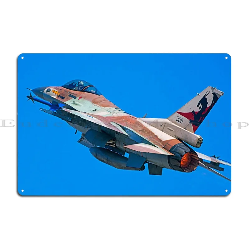 Iaf F16 In Flight Metal Signs Pub Party Plates Personalized Design Plaques Tin Sign Poster