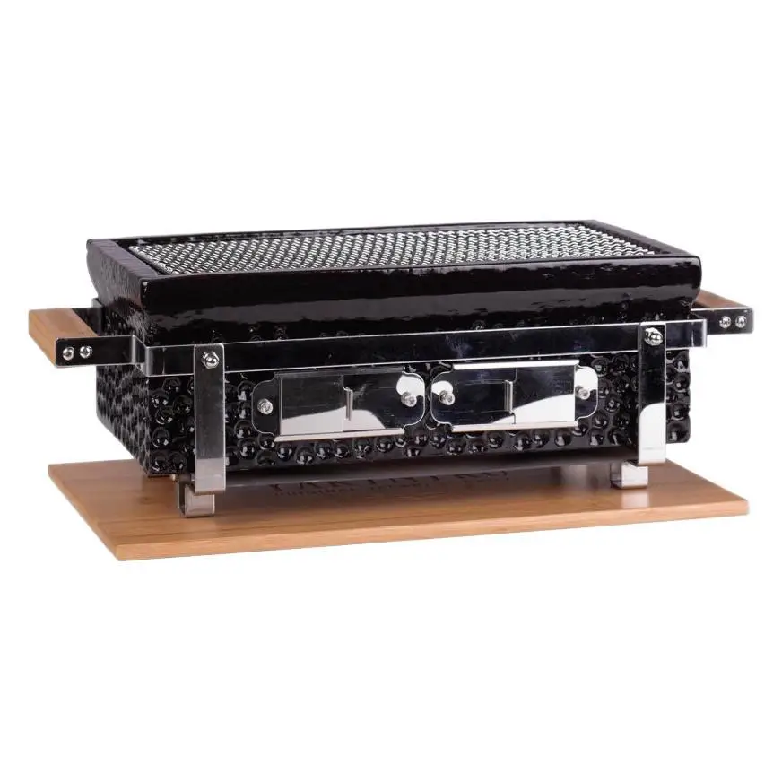 

Japanese family outdoor gathering BBQ barbecue skewers ceramic charcoal smoked barbecue grill