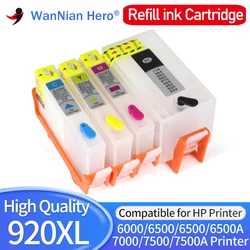 4Color 1set 920XL Empty Refillable ink Cartridge compatible For HP920 Officejet 6000 6500 6500A 7000 7500 7500A printer