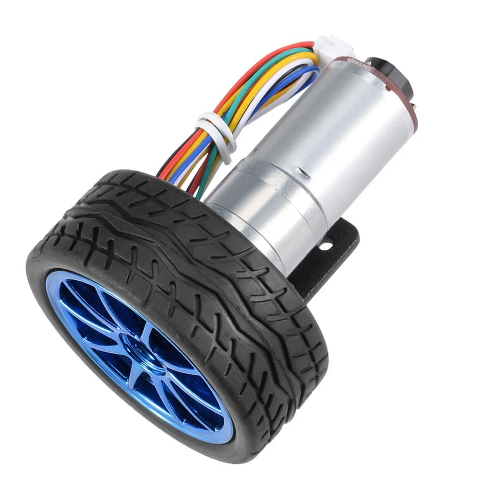 Zestaw DIY: Silnik z przekładnią enkoderową, uchwyt montażowy, koło 65mm do inteligentnego robota samochodowego DC6V