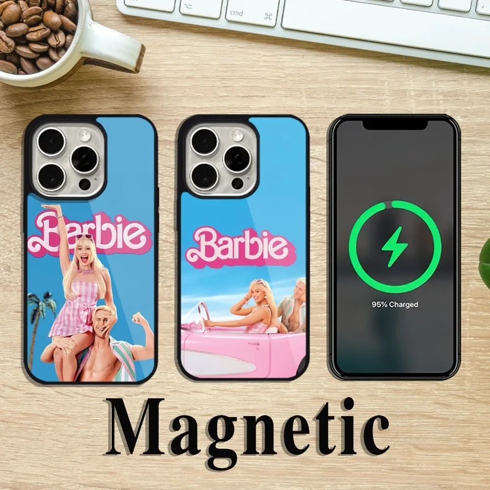 Beast Kingdom Movie B-Barbies Phone Case For iPhone 11 12 13 14 15 Pro Max Plus Magsafe Magnetic Wireless Charging