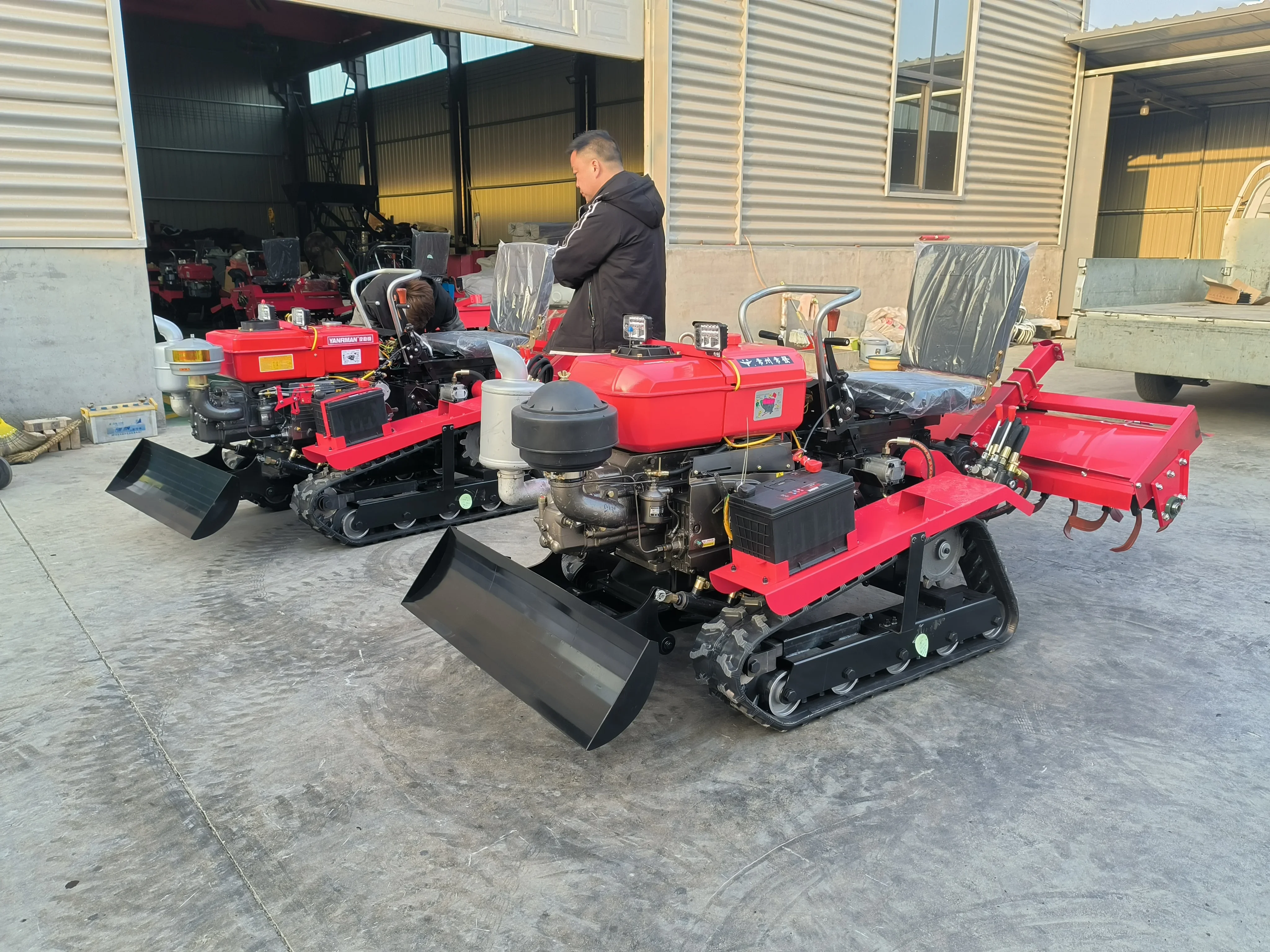 Rotary hoe tiller cultivator Farm machinery new multifunctional mini tiller walking tractors micro tillage machine