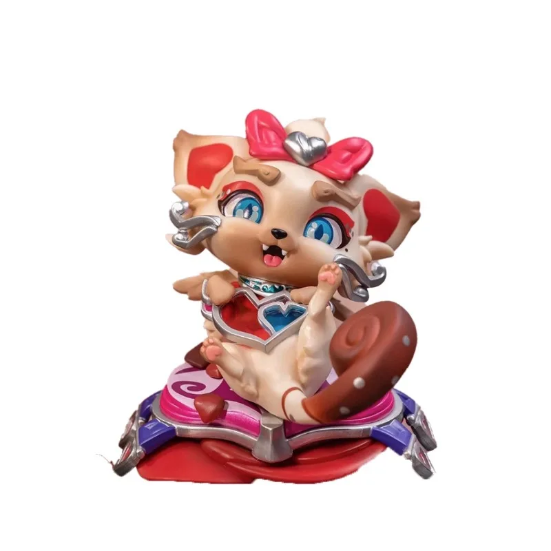 

Genuine Goods in Stock LOL Yuumi The Magical Cat Q Version Game Character Model Collectible Toys Gift