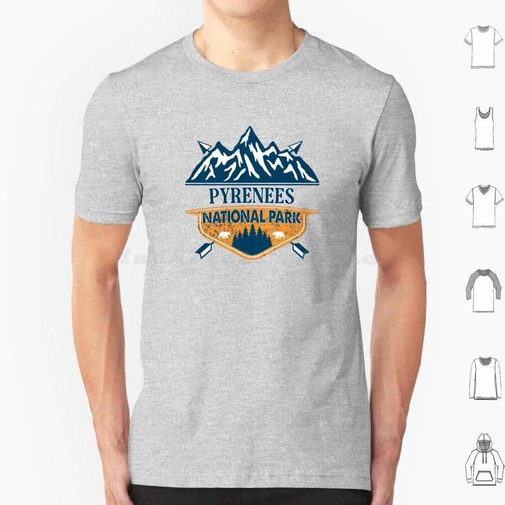 Pyrenees National Park T Shirt Cotton Men Women DIY Print Pyrenees National Park Pyrenees National Park Pyrenees National Parks