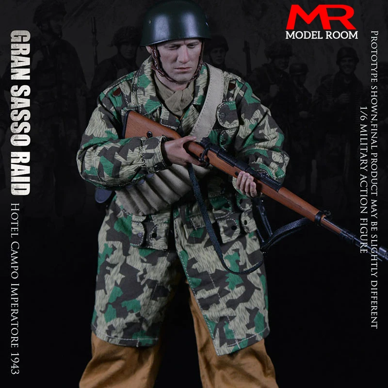 

UJINDOU UD9016 1/6 GRAN SASSO RAID German Fallschirmjager Action Figure 12'' Male Soldier Action Figurine Doll Full Set Toy Toy