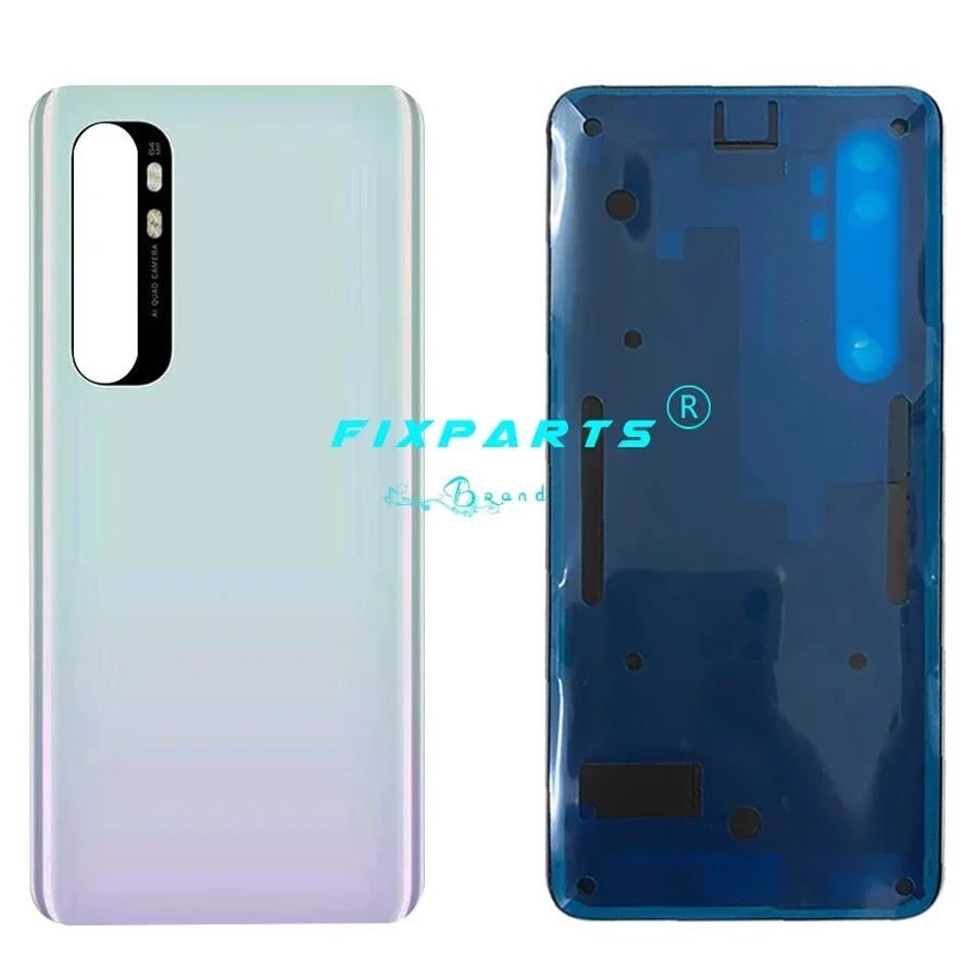 Pełna nowa dla Xiaomi Mi Note 10 Lite Tylna pokrywa Tylna obudowa Drzwi Obudowa Zamiennik dla Mi Note 10 Lite Pokrywa baterii z obiektywem