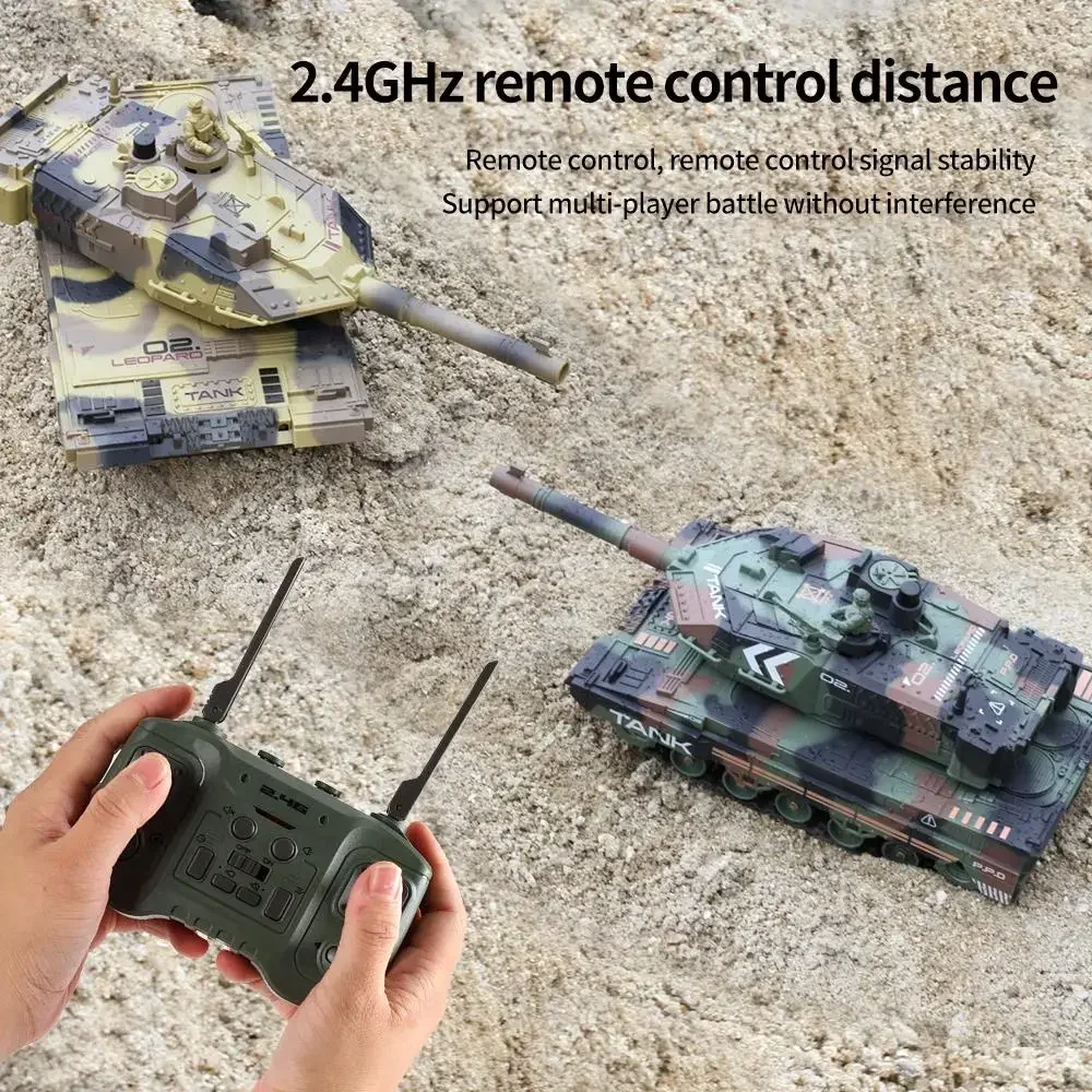 Remote Control Car Water Bomb Outdoor Indoor Boy Toy 2.4G Tank Car Tracked Charging Wireless Electric Off-road Tank Toy