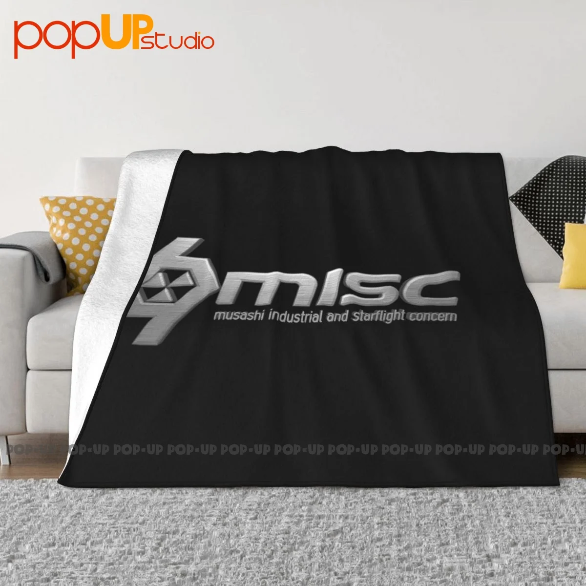 Misc Musashi Industrial Star Citizen P-06 Blanket Velvet Bedding Sofa Cover Faux Fur Mink Camping Blanket