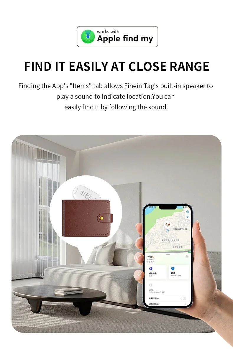 Smart GPS Tracker For Apple Find My APP Child/Elder Finder Pet/bike/Bag Anti-loss Tag Tracker for Smart Bluetooth AirTag tracker