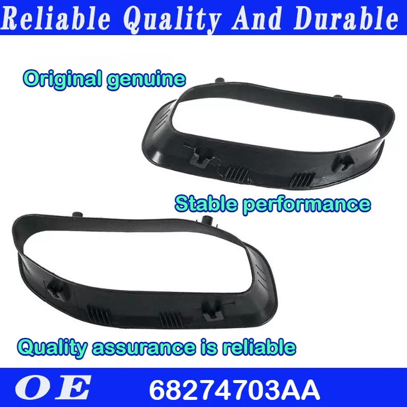 

A pair Original genuine 68274703AA Tow hook bezel For Dodge Ram 1500 Tow Hook Bumper Bezel Kit 2019 - 2022 car accessories