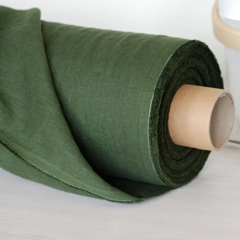 

100% Natural Linen Fabric - 280cm Wide Solid Colour Linen Material for Dressmaking, Sewing, Upholstery, Embroidery, DIY Crafts