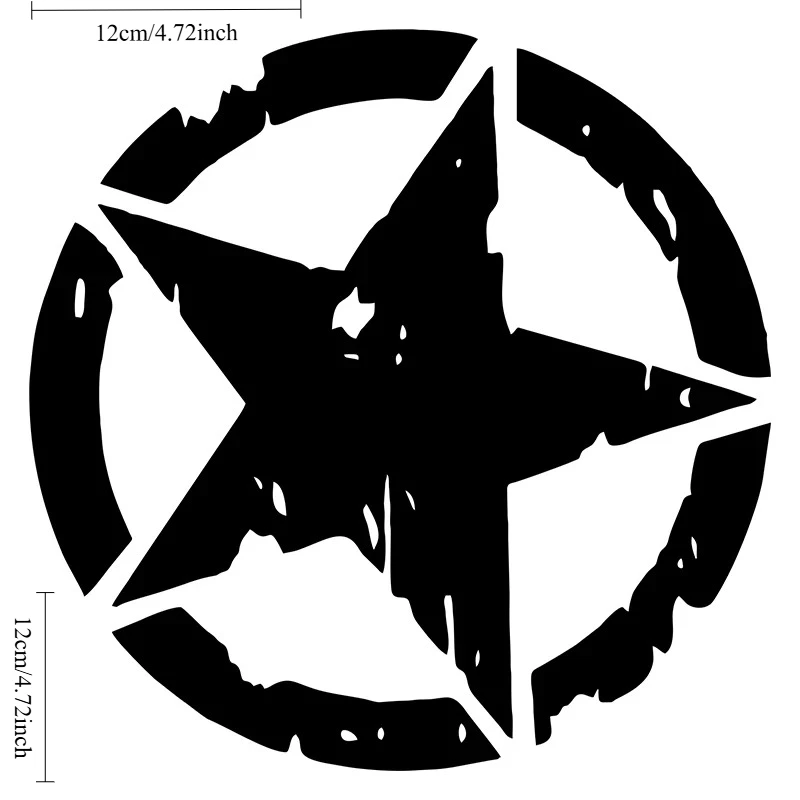 Star Graphic Sticker 3 Color Vinyl Decal Waterproof Car Motorcycle Styling Decoration Accessories