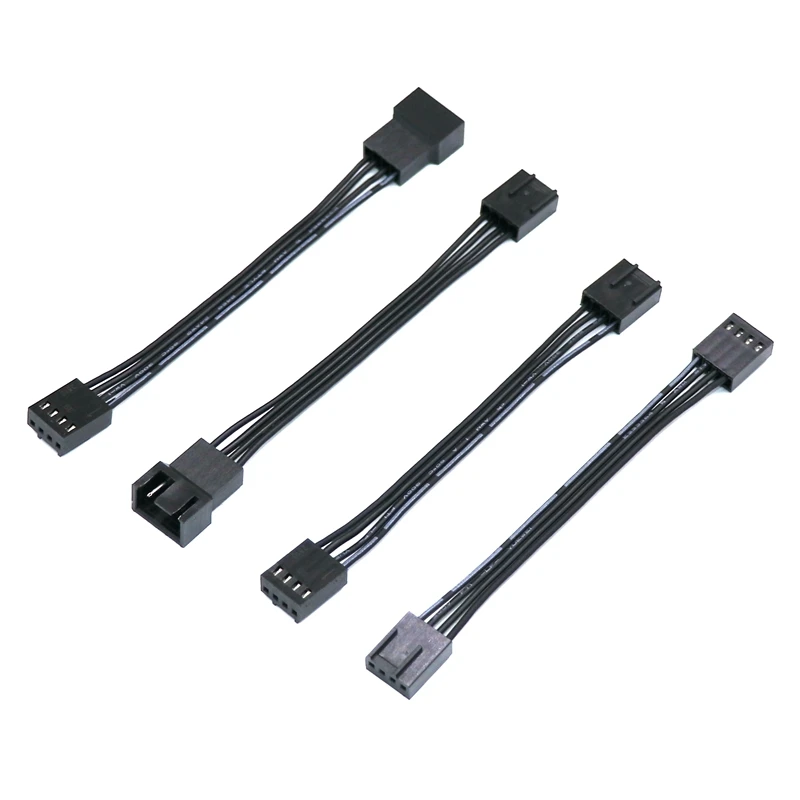 Angitu 4Pin CPU Fan Male to Female Extension Cable 4-Pin Male to Male Customized 4Pin PWM Cooling Fan Adapter 10/30/50/100cm