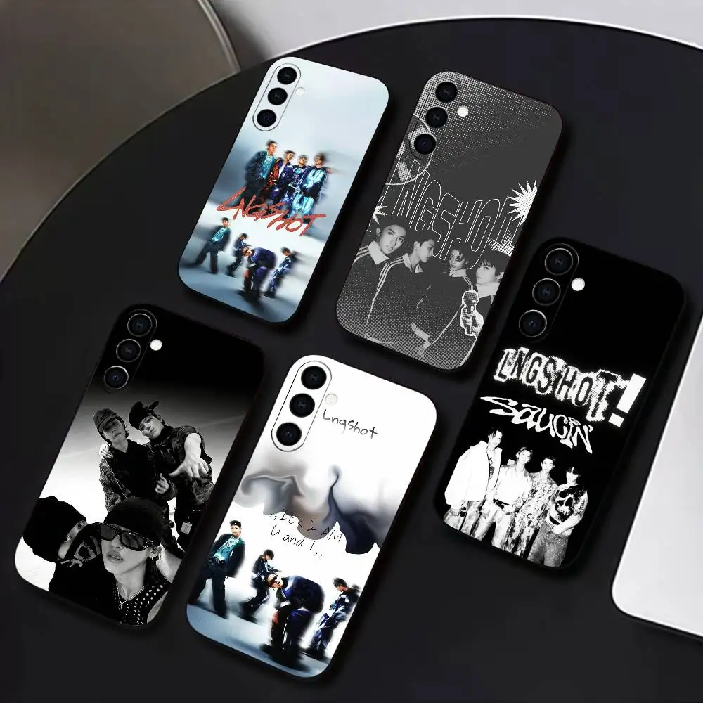 

LNGSHOT SHOT CALLERS lngshot4sho Phone Case For Samsung Galaxy A73,A72,A71,A70,A53,A52,A51,Soft Silicone Black Cover