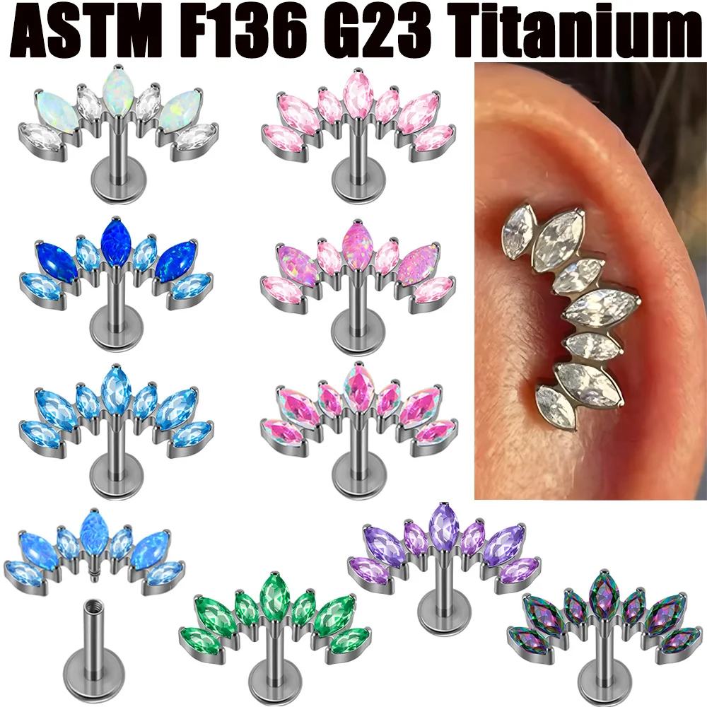 1PC Titanium Opal&Z…