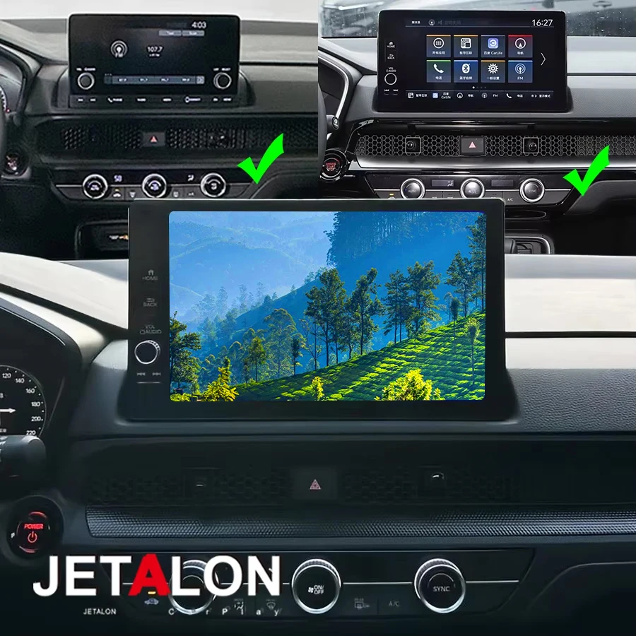 Para honda crv breeze 2023 2024 11.5 "sistema duplo 2000*1200qled tela multimídia player de vídeo navegação estéreo gps carplay auto