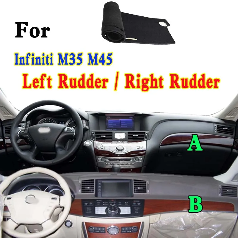 

For Infiniti M35 M45 Car-Styling Dashmat Dashboard Cover Instrument Panel Insulation Sunscreen Protective Pad