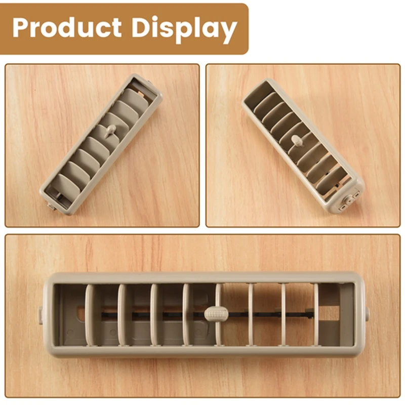 سقف السيارة العلوي الجانب تكييف الهواء تنفيس المخرج لوحة A/C غطاء مصبغة تثبيت لميتسوبيشي باجيرو V93 V97 #3