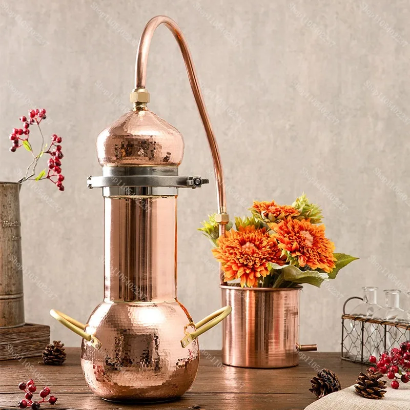 Copper distiller Flower machine Handmade copper distillation pot Household small ancient essential oil distillation equipment
