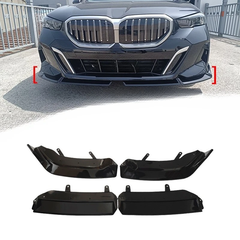 

For BMW 5 Series G60 2023-24 Car Front Lip Spoiler M Performance Style ABS Material Direct Fit Exterior Styling Body Kit Upgrade