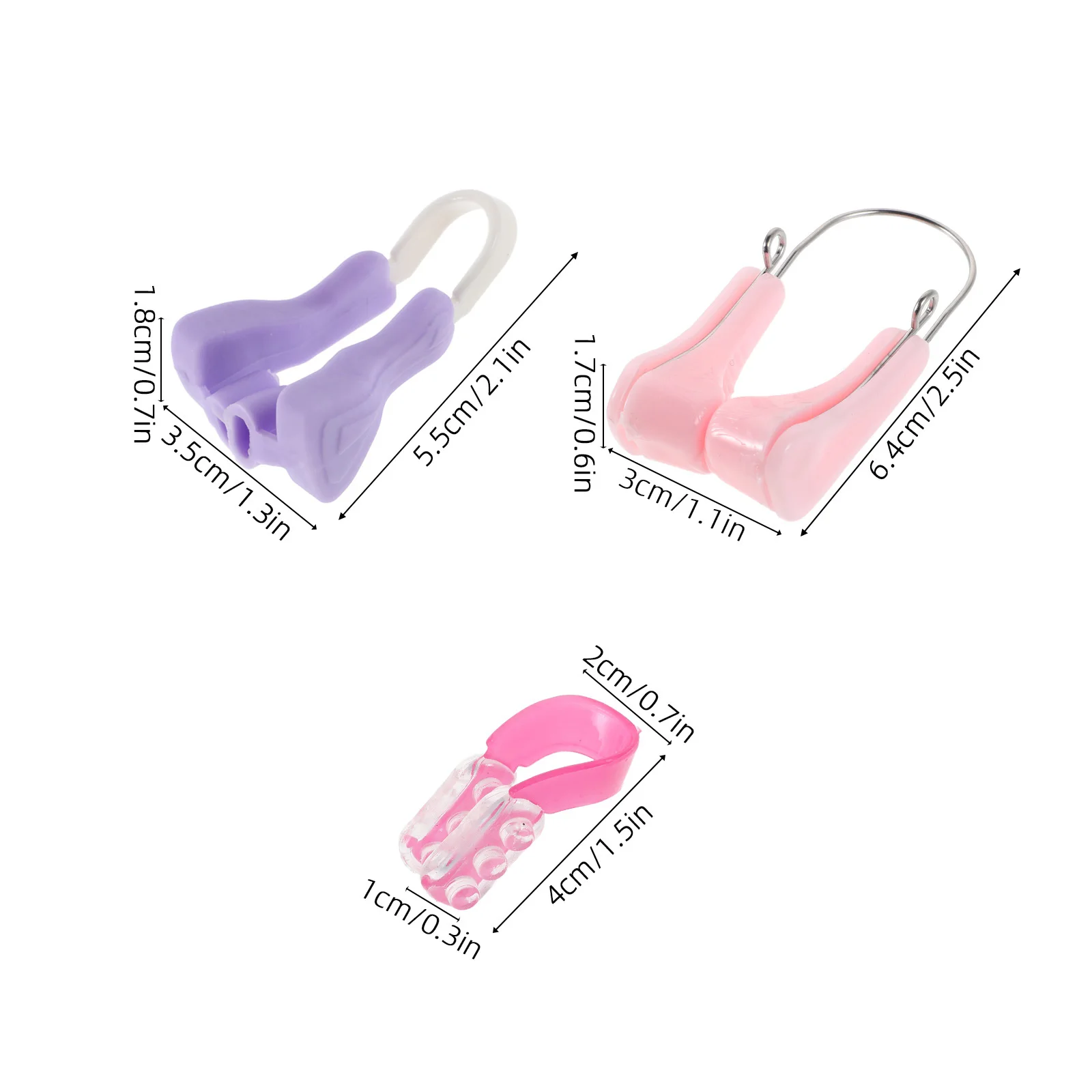 Lève-nez Invisible en Silicone souple, 5 pièces, pour l'amélioration de la respiration, utilisation jour et nuit, rehausseur de hauteur de pont plus mince