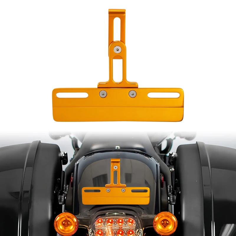 

Rear License Plate Holder Bracket Fit For Harley Softail Dyna 1999-2017 Street Fat Bob Super Glide Low Rider FXDL FXDB FXDF FXDW