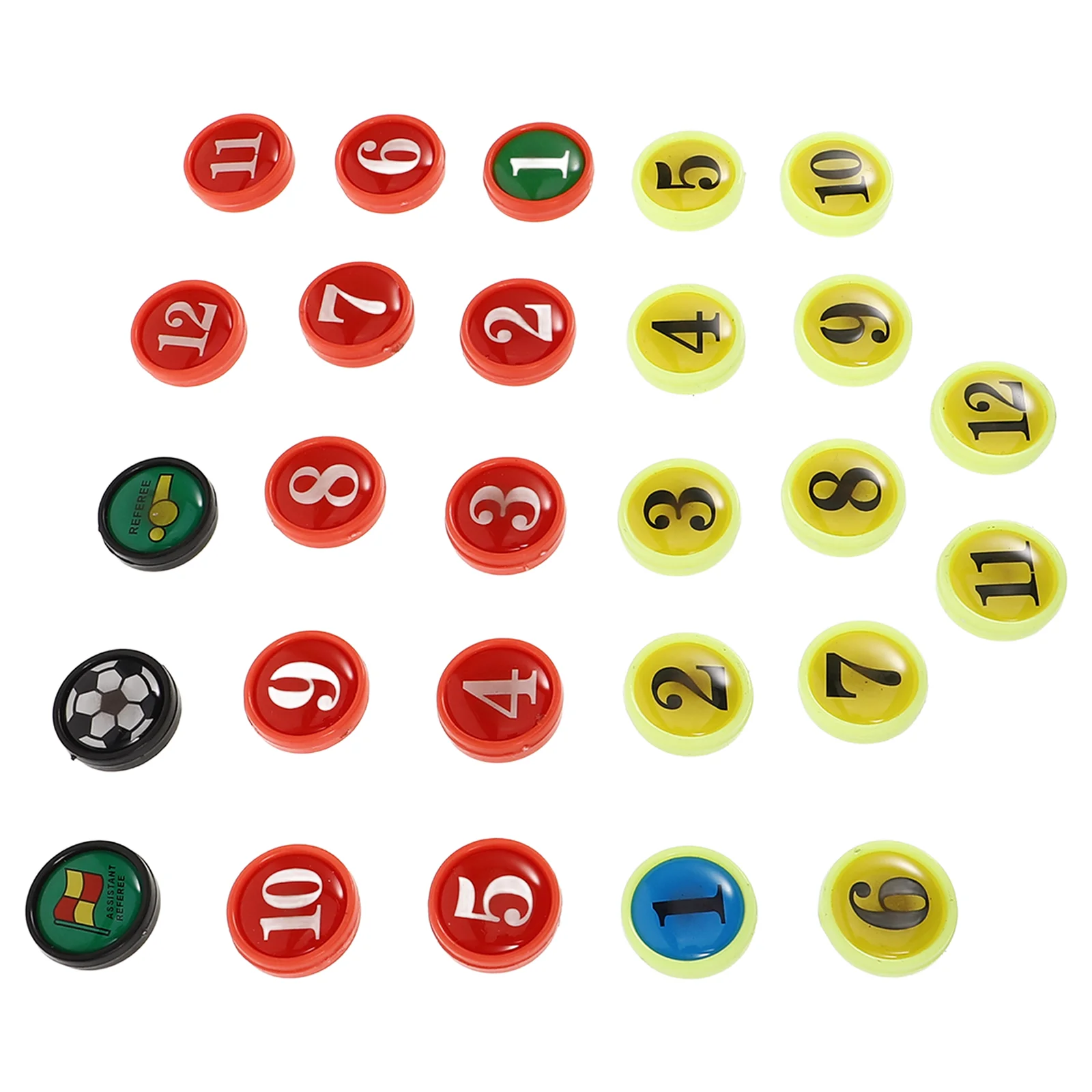 

27 Pcs Board Coaching Number Magnets Convenient Soccer Small for Replacement Replacements