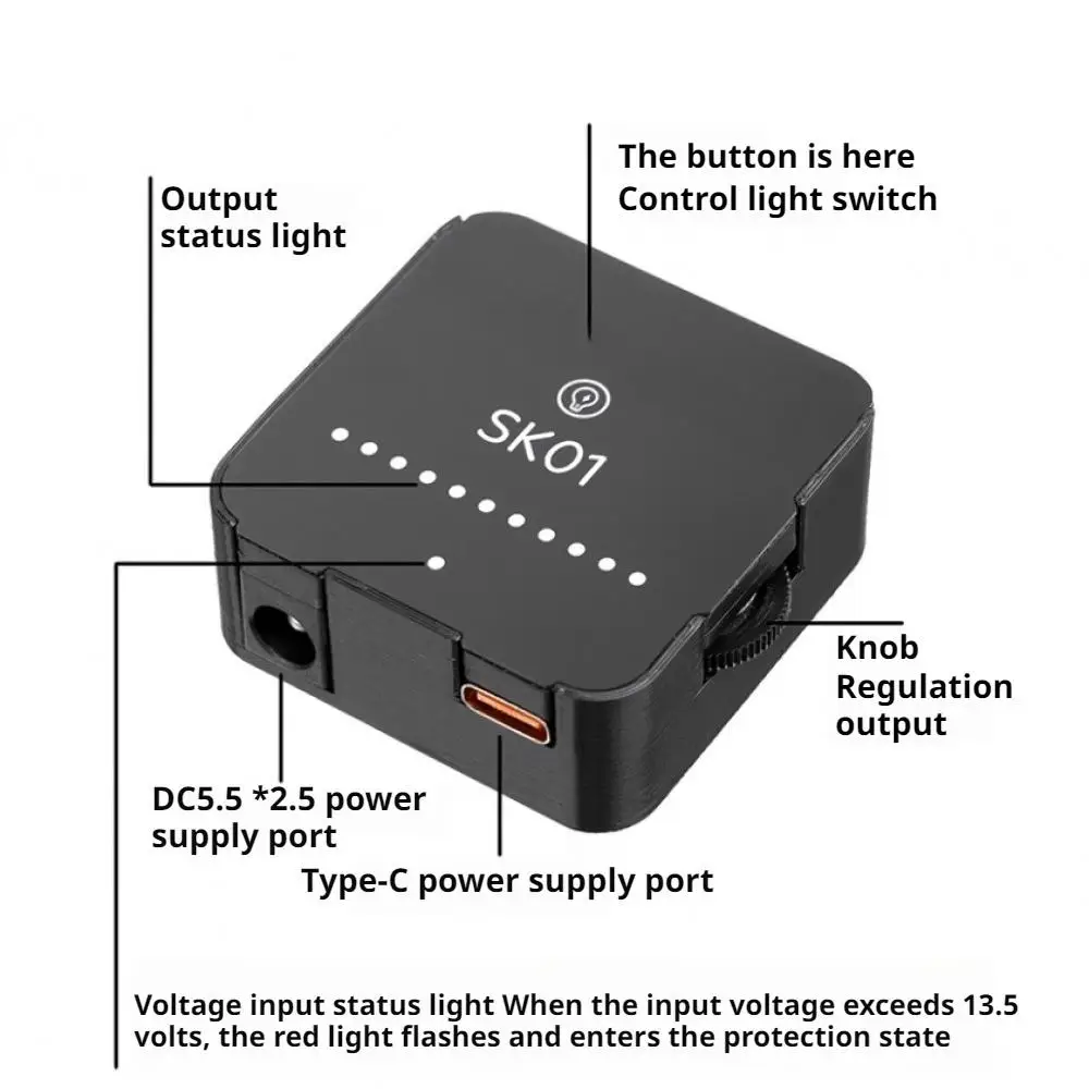ШИМ-регулятор скорости, 4-проводное регулирование скорости вентилятора, водяное охлаждение, 60 Вт, мощный источник питания Tpye-C/DC, регулятор скорости вентилятора, контроллер