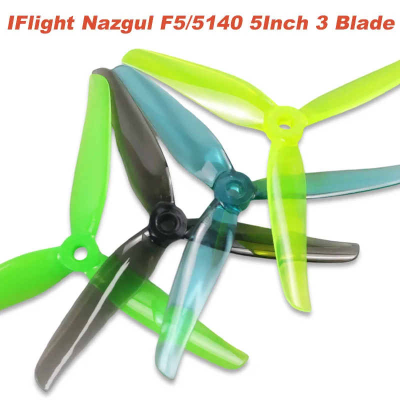 8/4PCS IFlight Nazgul F5 / 5140 5Inch 3Blade/Tri-blade Propeller Compatible XING-E 2207 Motor for RC FPV Racing Drone Part DIY