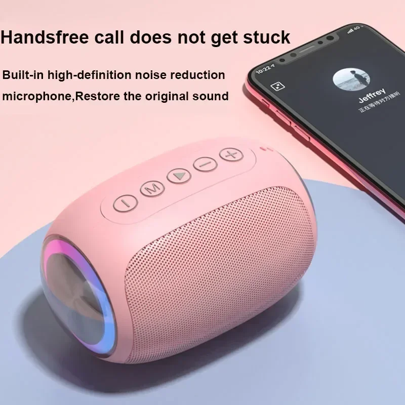 HI-FI тяжелые басы высокого разрешения качество звука беспроводной Bluetooth 5,3 розовый многофункциональный Caixa De Som портативный уличный звуковой ящик