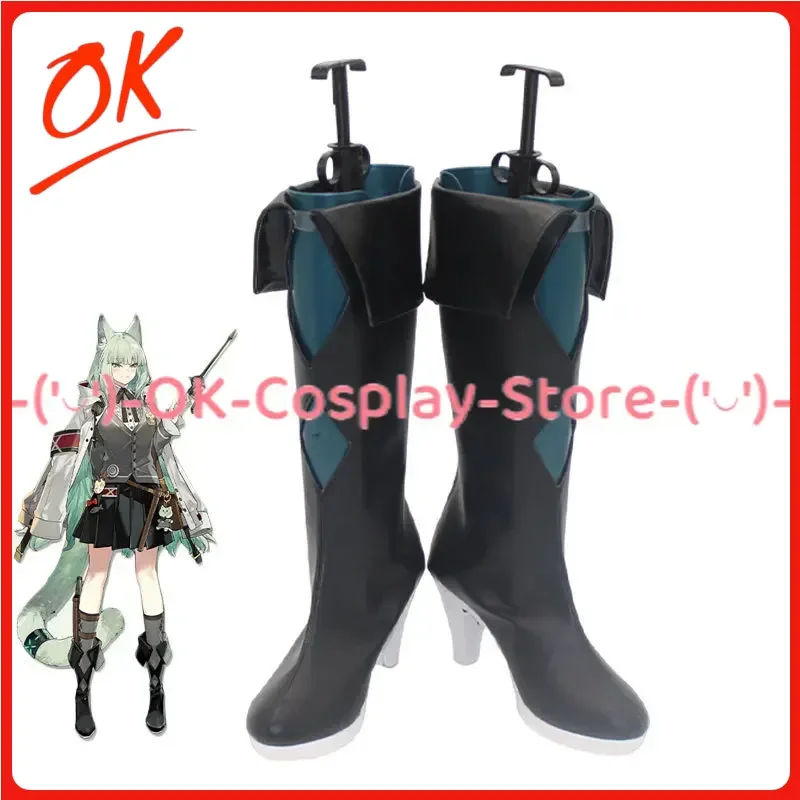 

[Customized] Game Arknights Harmonie Cosplay Shoes Anime Roleplay Prop Halloween Carnival Party PU Leather Boots