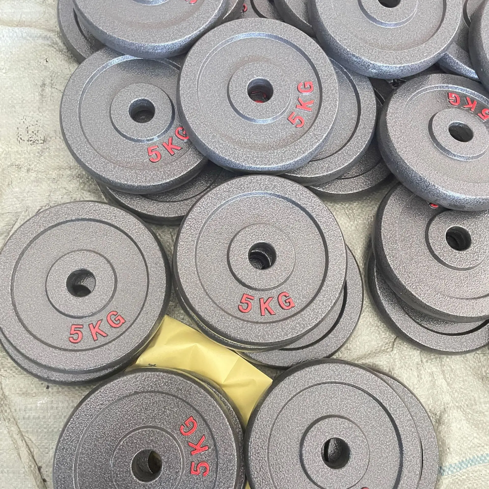 Cast Iron Dumbbell Plates with Small Holes