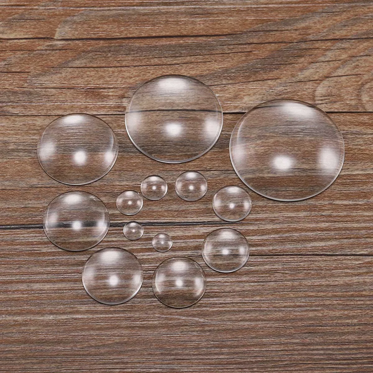 6-35mm finding Cabochon Clear Inlay Gemstone Round Crafts DIY Jewelry Making Inlaid Charms Necklace Pendant Base