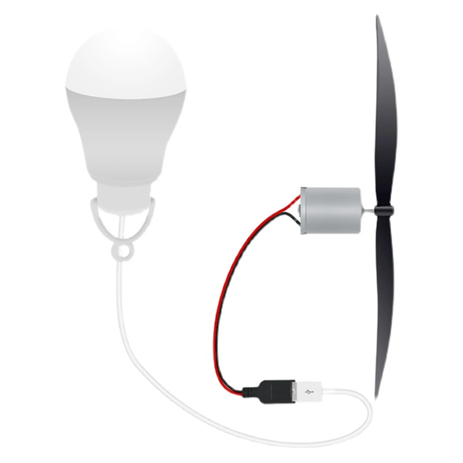 USB 1M 20V 5W 마이크로 풍력 발전기 모터 구동 풍차 마이크로 풍력 발전기 풍력 발전기 과학 교육 도구 모형