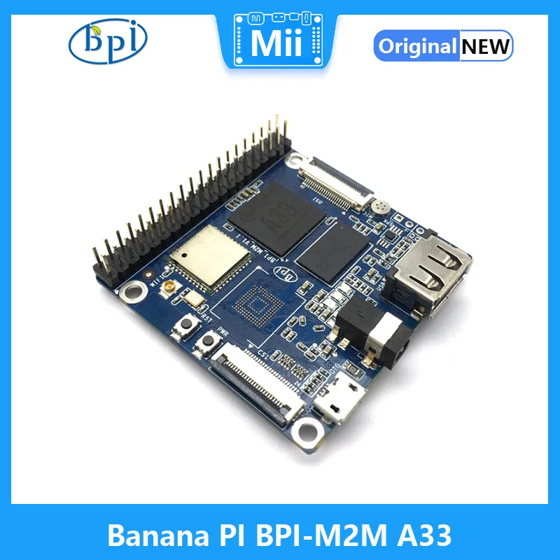 

Banana PI BPI-M2M Allwinner A33 Quad Core 512MB DDR3 No eMMC Support CSI DSI WIFI BT 4.0 Run Android 6.0 And Linux Ubuntu Tina