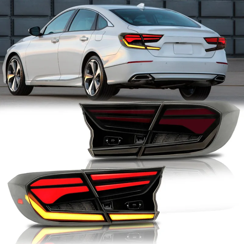 

For Accord 10/10.5 Generation 2018-2022 Style Red 12V New 6000K H4 18W LED Retrofit/Upgrade Universal Tail Lights