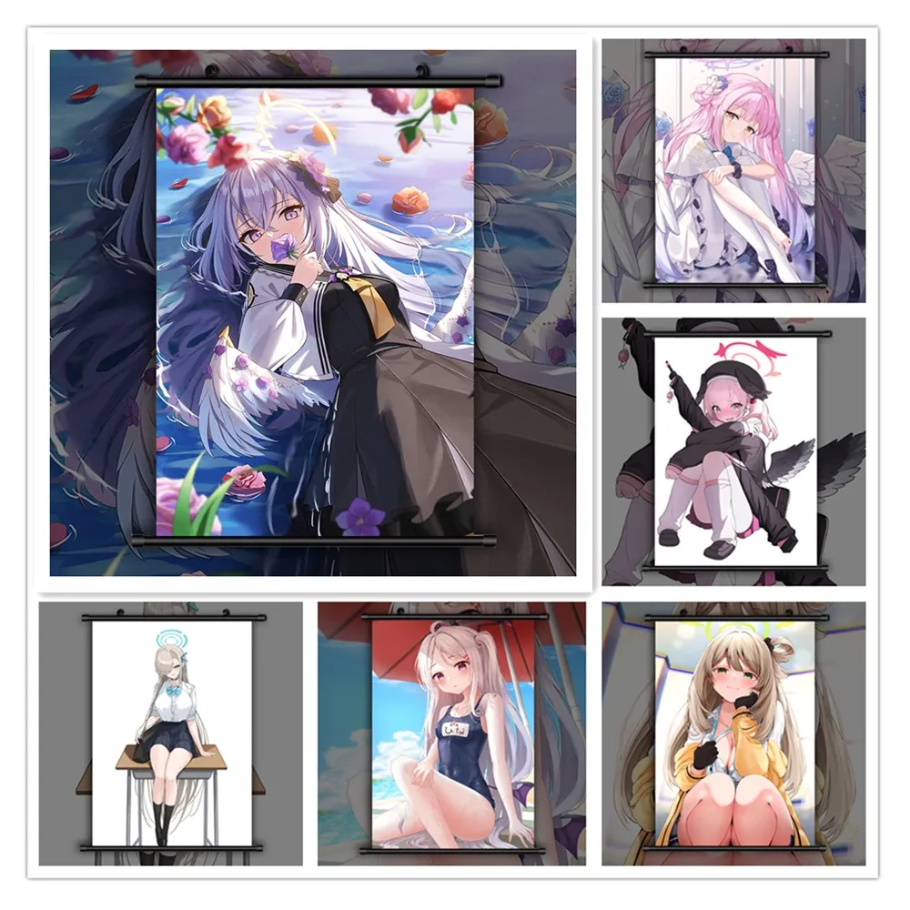 DIY 5D Diamond Painting Blue Koharu Azusa Ichinose Asuna Anime Full Diamond Embroidery Mosaic Home Decor Cross Stitch Kit Gift