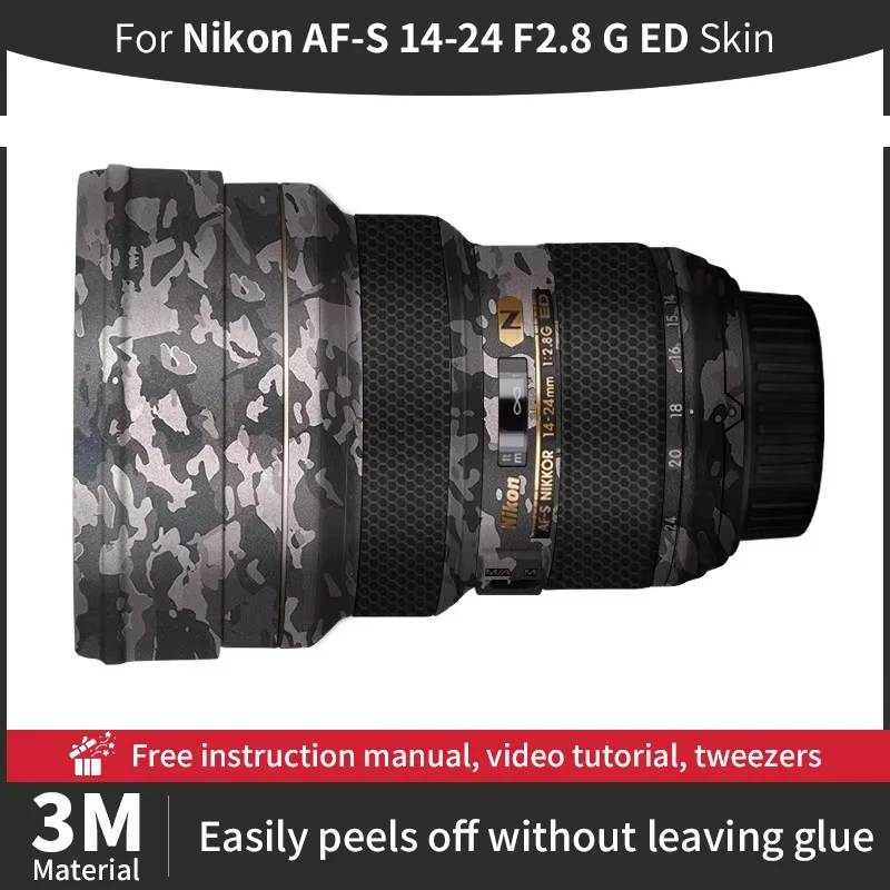 For Nikon af-s 14 24mm Skin Nikon AF-S 14-24 F2.8 G ED Camera Lens Skin Anti-scratch Camera Lens Sticker protective film