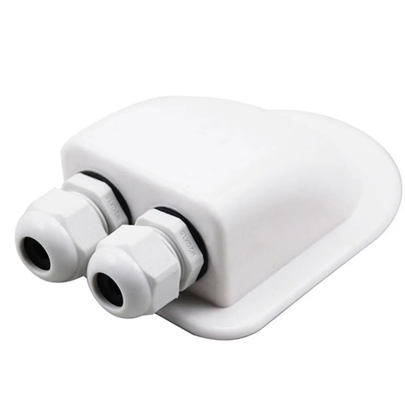 

Новый! Для автомобильной распределительной коробки, кабельный ввод, коробка для ввода на крыше, держатель кабеля с двойным отверстием, автомобильные аксессуары для каравана