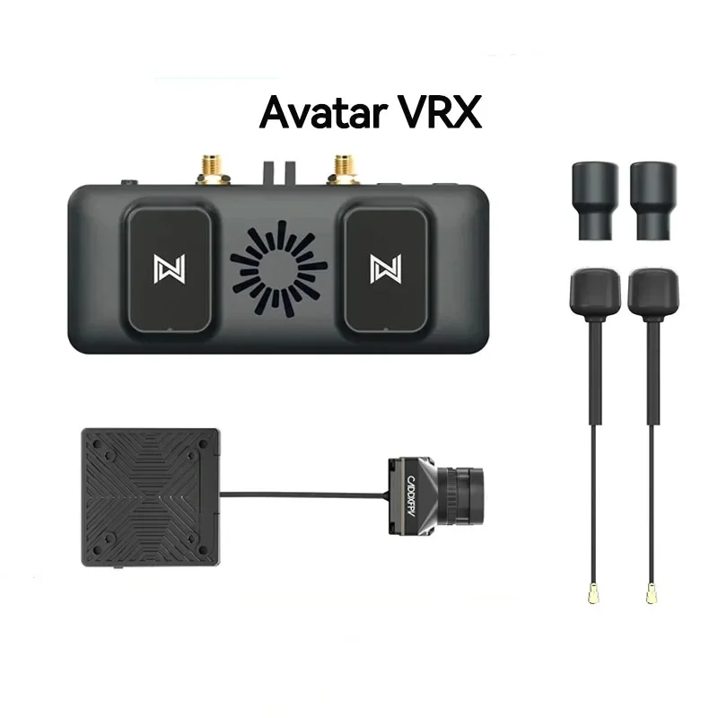 CADDXFPV Walksnail Avatar VRX 4km 4 Antenna HDMI-Compatible 1080P/60FPS Mini 1S/1S Lite Kit Analog Goggles X for FPV Low Latency