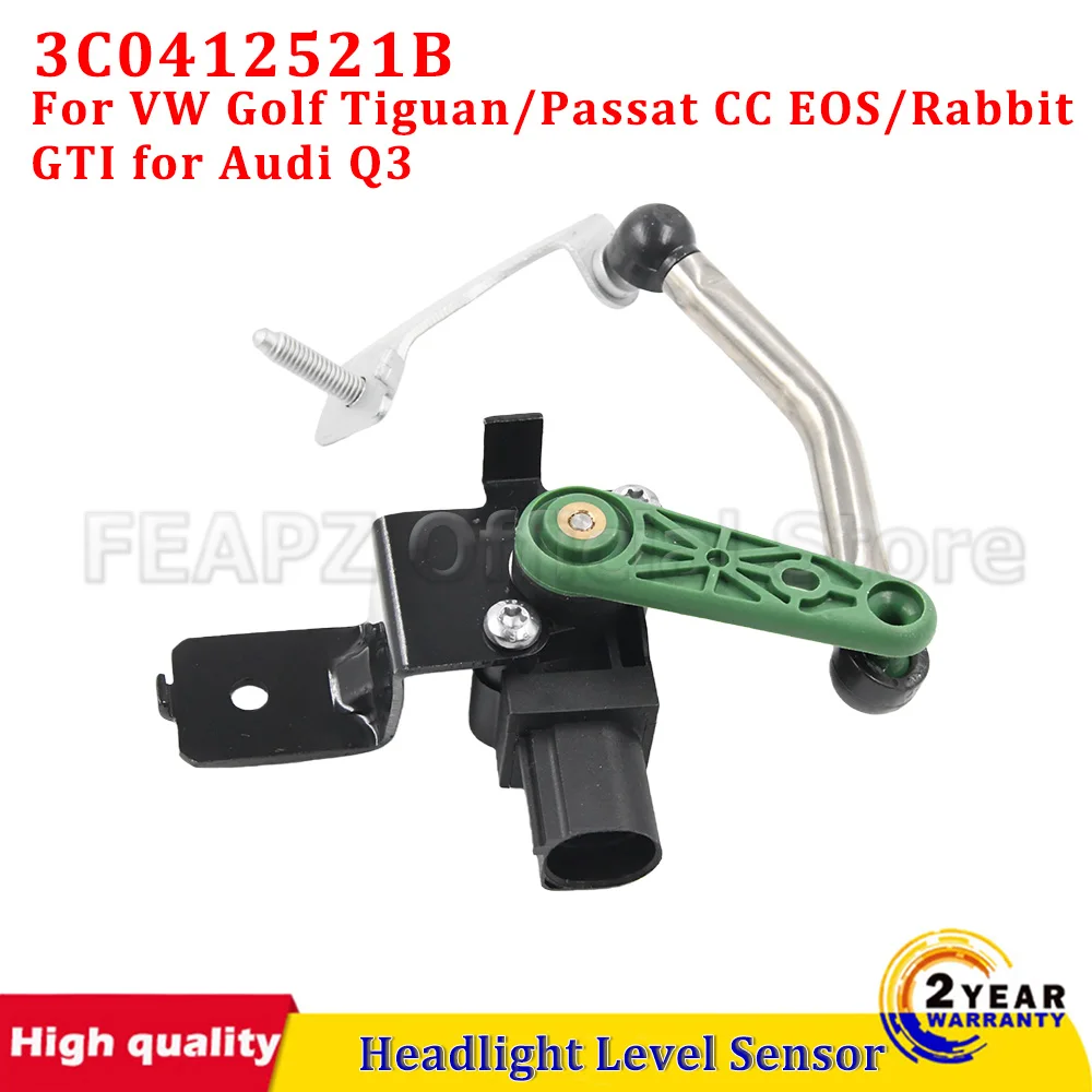 

3C0412521B 1Pc Front Left Car Headlight Level Sensor For VW Eos Golf Passat Wagon Scirocco Sharan Tiguan Audi Q3 Car Accessories