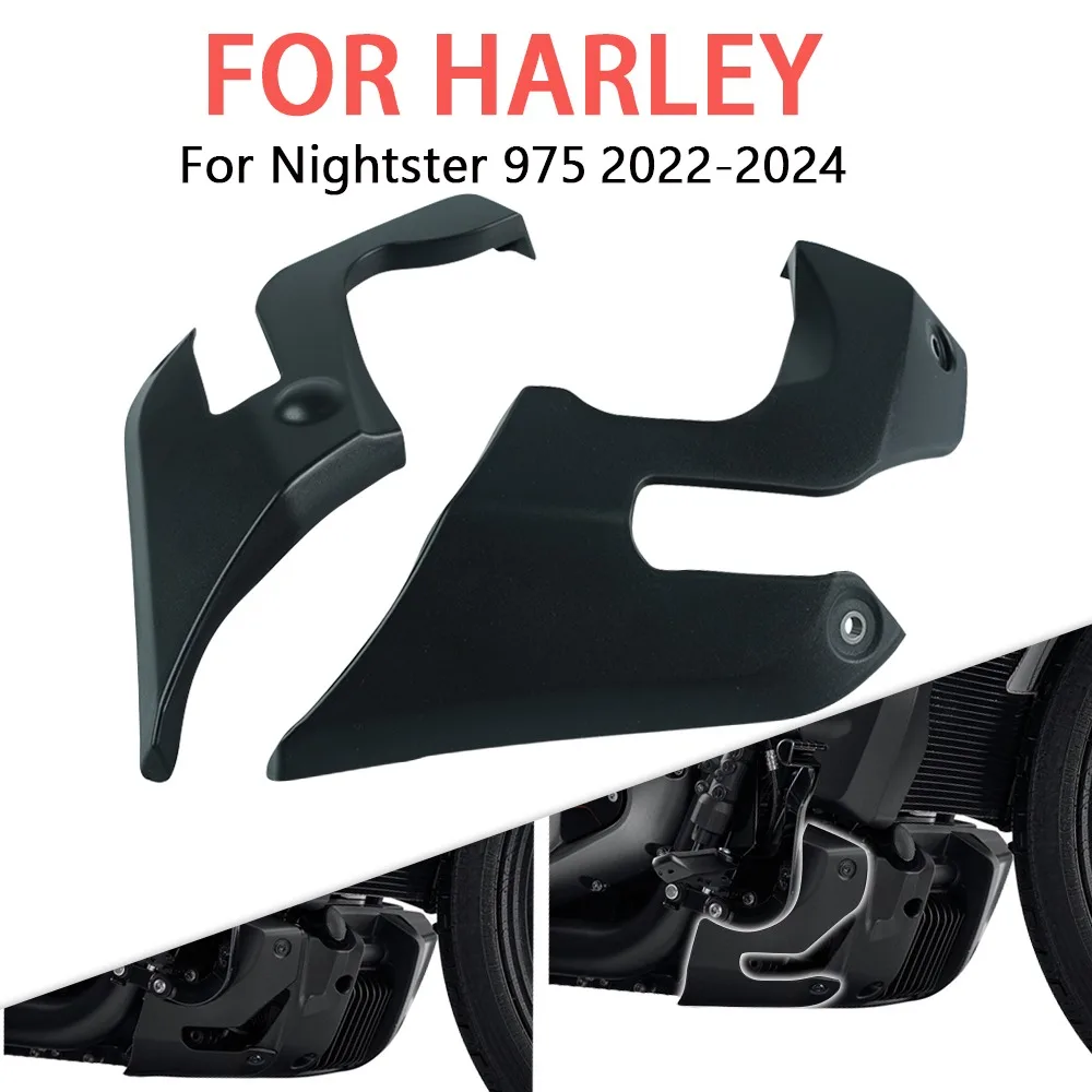 

Motorcycles Accessories ABS Plastic Front Chin Spoiler Fairing Mudguard Air Dam Fit For Harley Nightster 975 RH975 2022 - 2024